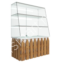 Прилавок-витрина наклонный "Забор"