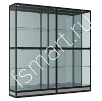 Витрина алюминиевая двойная