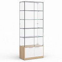 Витрина стеклянная классическая с накопителем