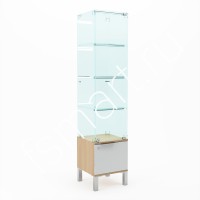 Витрина стаканчик с подсветкой для магазина